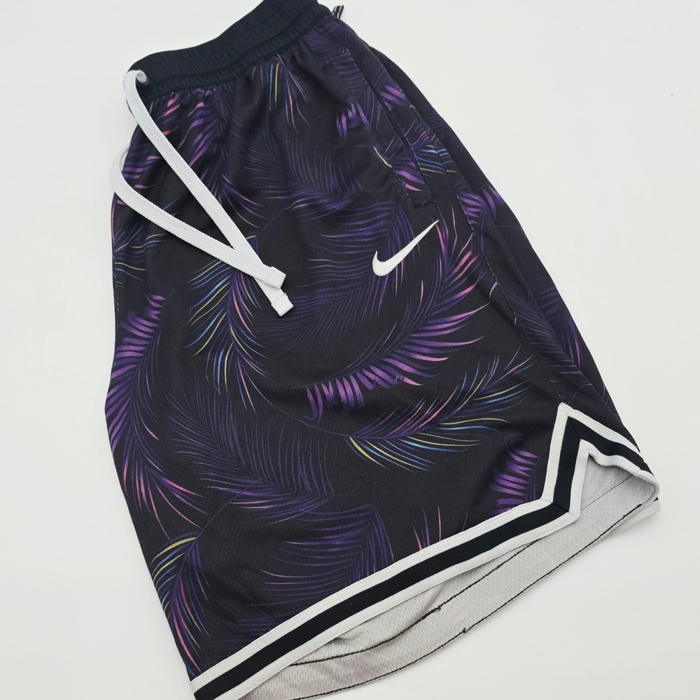Nike Standard Issue Basketball Shorts Men XL DNA Tropical Palm Purple AR1321-547